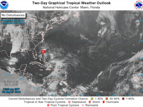 Bonnie Brings Rainy Weather